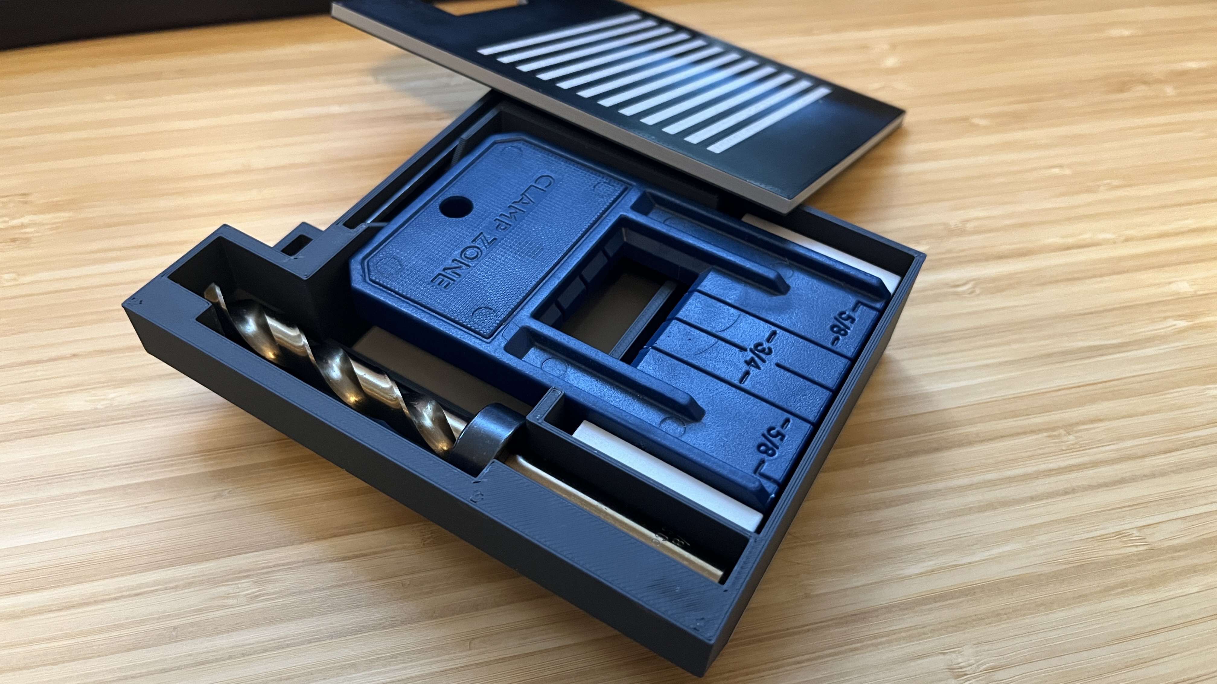 Rockler dowel jig case with magnetic cover