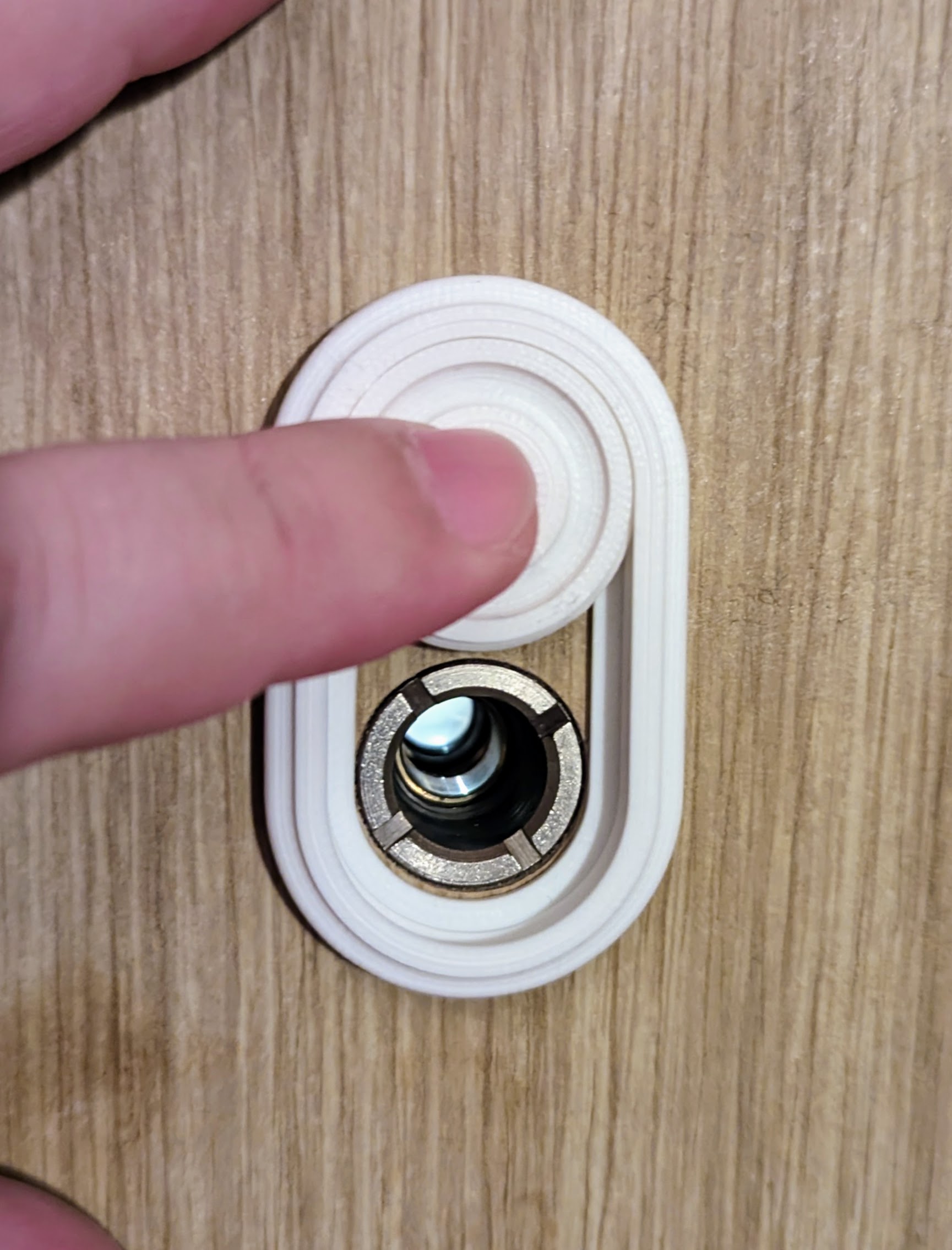 Print-in-place Peephole Privacy Cover