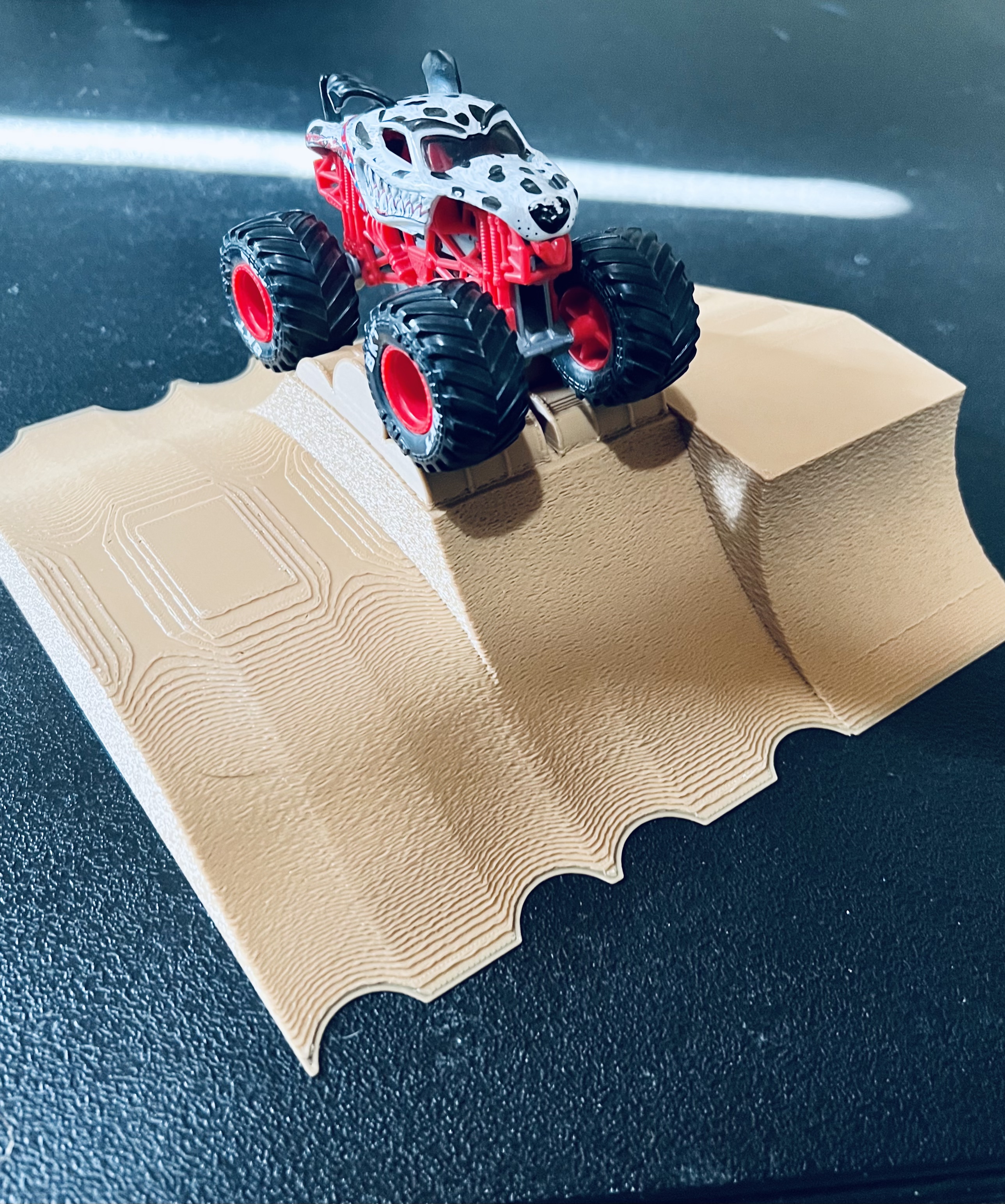 Monster truck ramp (1:64 scale)