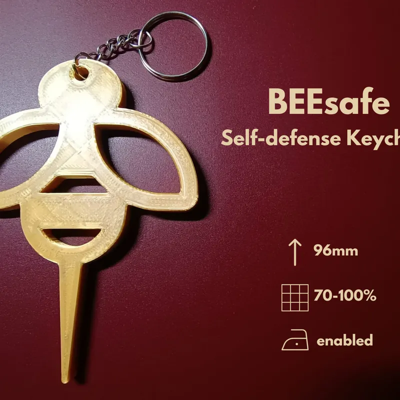 Self-defense Keychain - BEEsafe von Gym Nut Design, Kostenloses STL-Modell  herunterladen