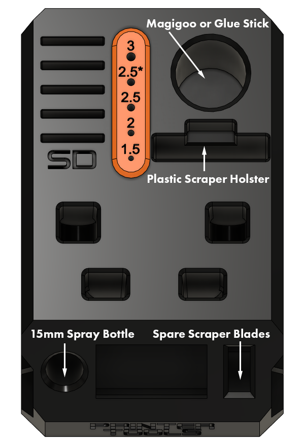 Printer Toolbox Remix for Magigoo, Plastic Scraper, and IPA by cmaddy