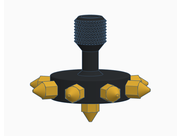 Print Nozzle Spinning Top