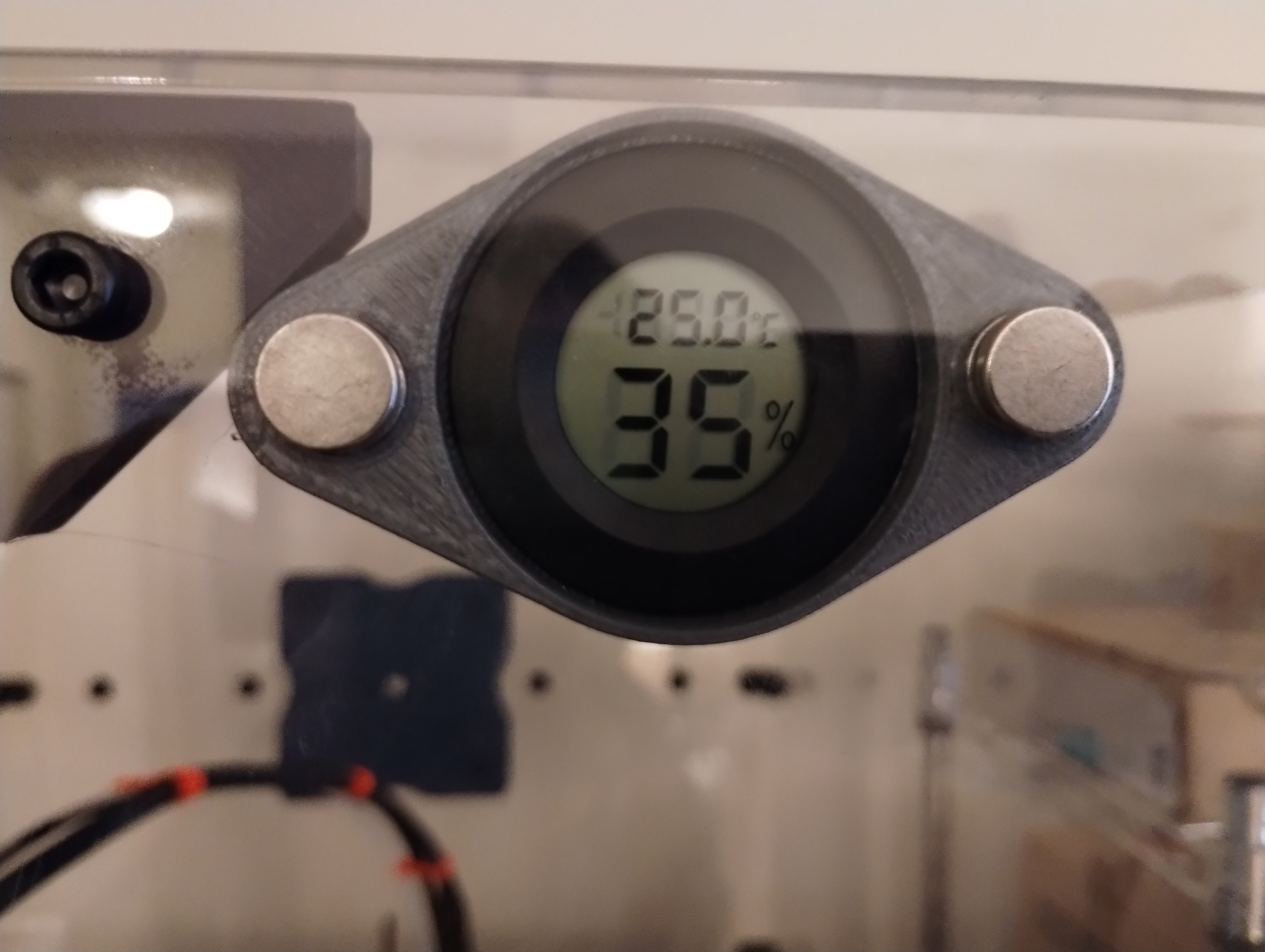 Round Hygrometer Magnetic Mount for 12 mm magnets 3D model