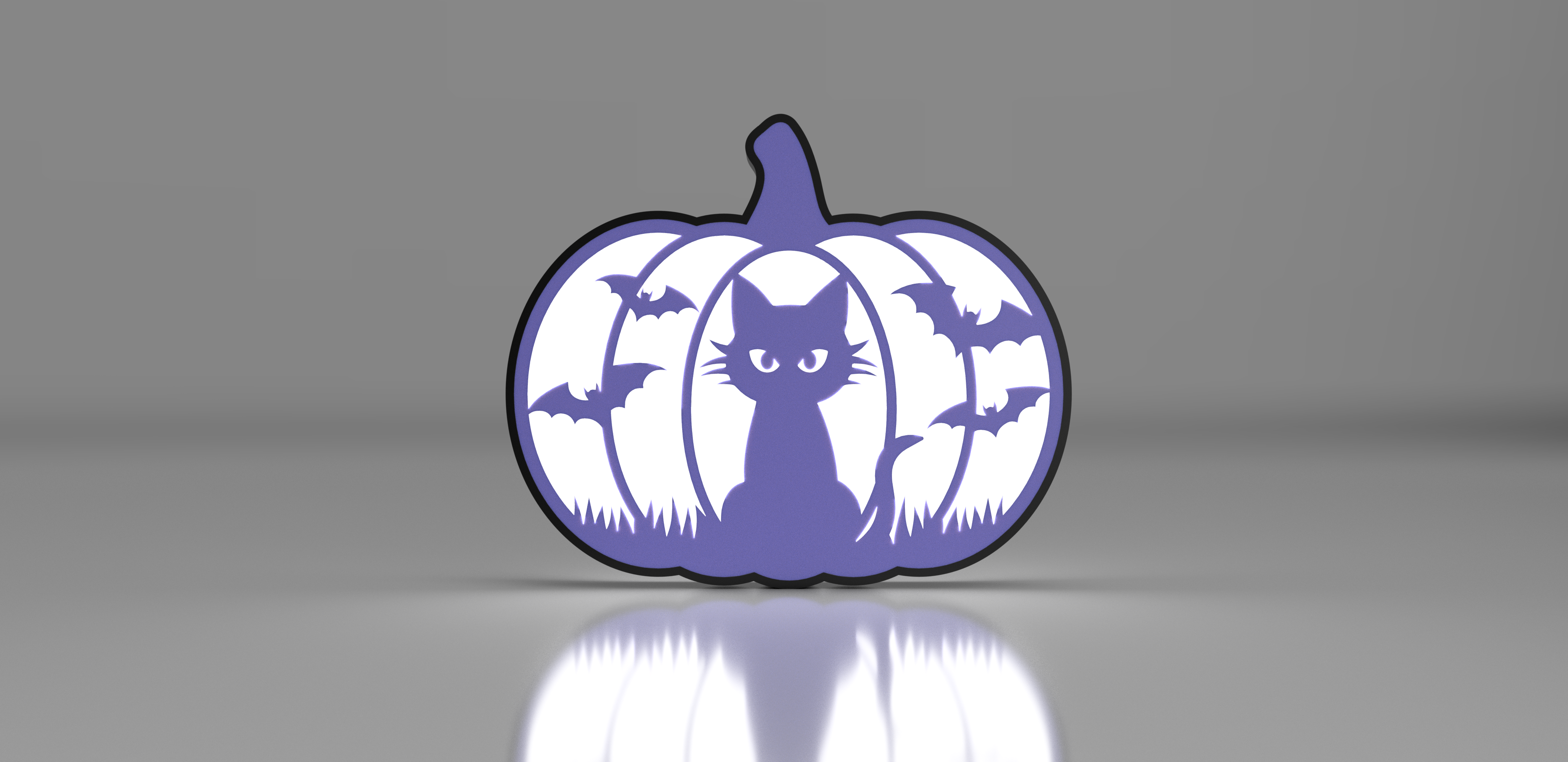 Pumpkin #2 Light Box - Halloween LED light