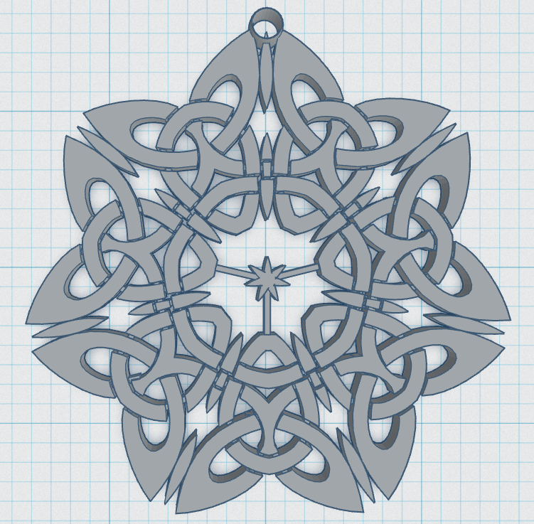 Celtic Snowflake 14 by Peter Ennist | Download free STL model