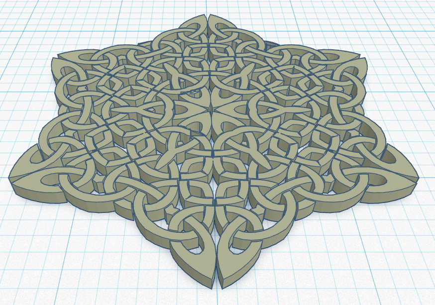 Miniatura 2 do modelo 3D Celtic Snowflake 16
