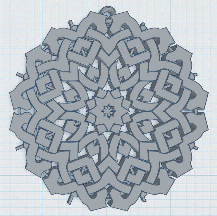 Celtic Snowflake 22 by Peter Ennist | Download free STL model