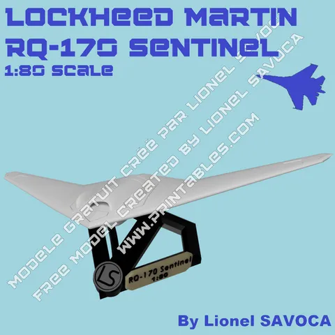 Lockheed Martin RQ-170 Sentinel - 1:80 scale