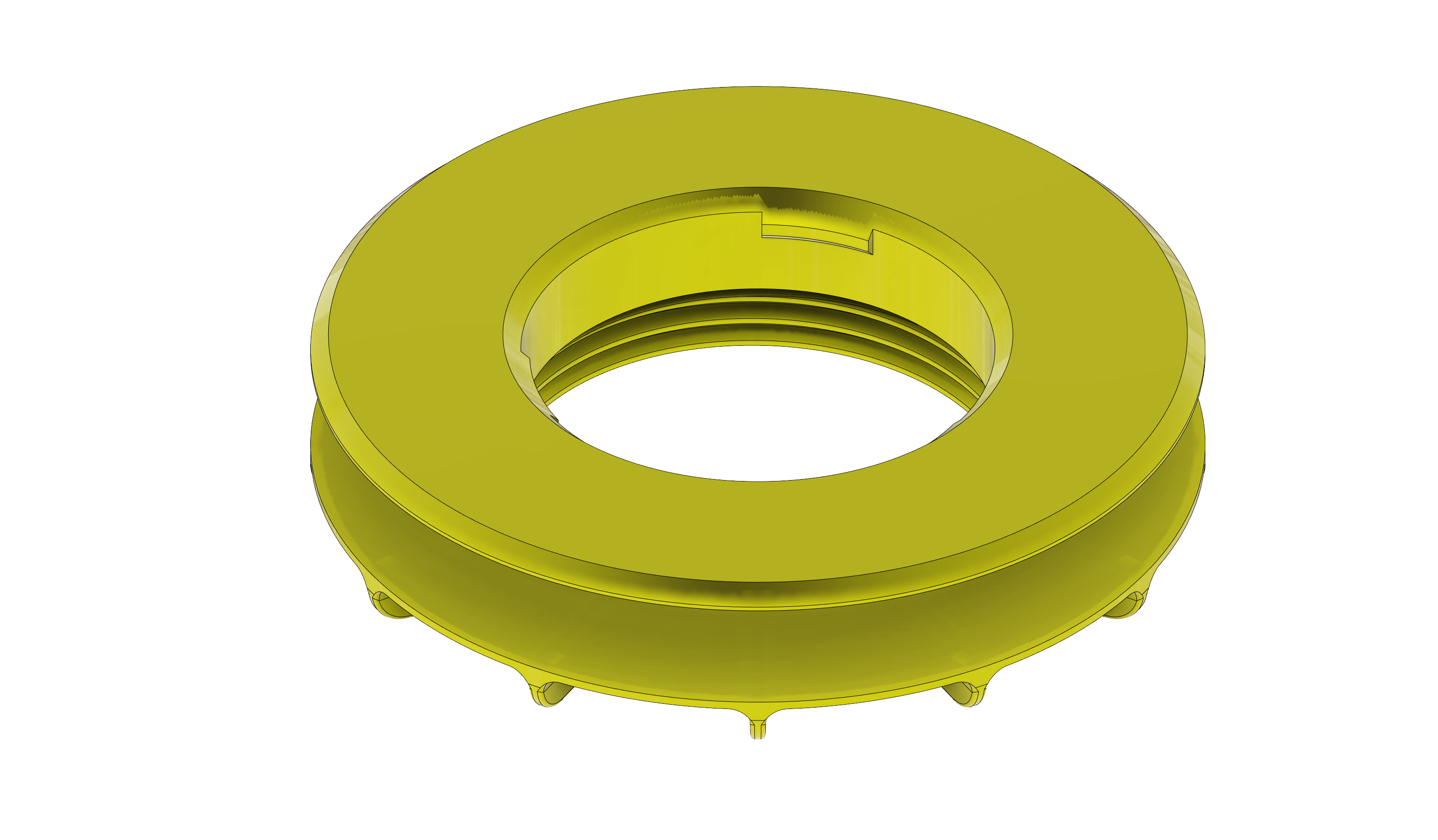 Modular Hydroponics Tower - Threaded Bucket Lid Adapter
