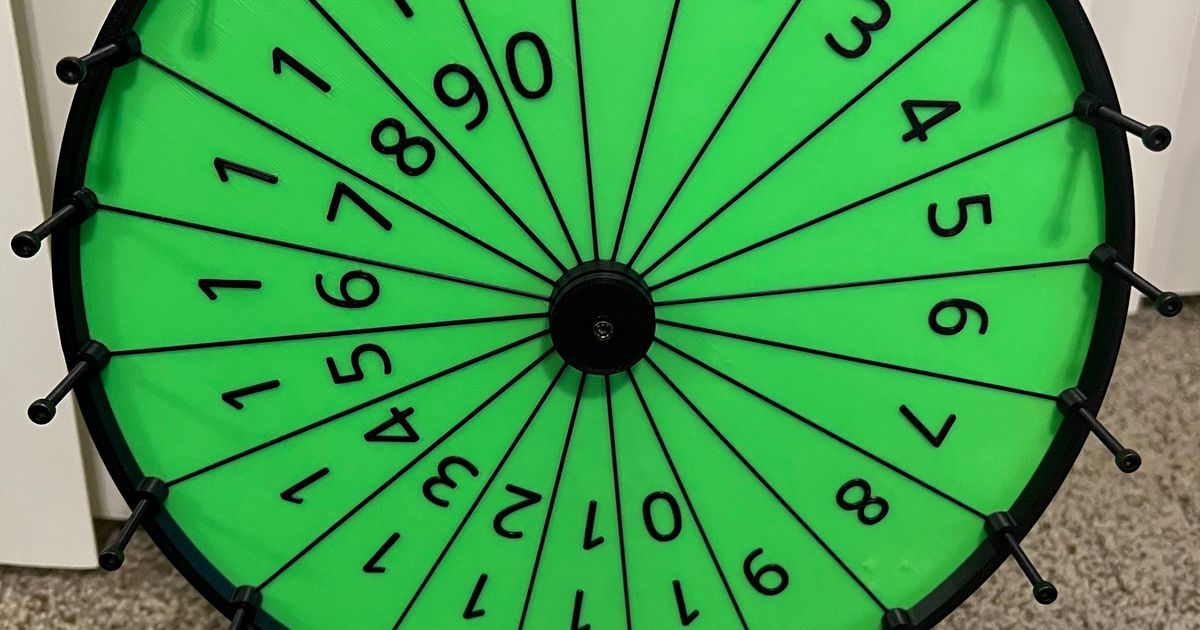 Spinning Wheel Picker by Rhino58 Download free STL model