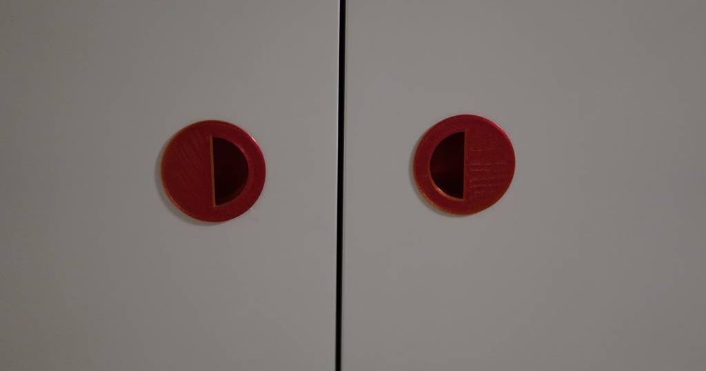 IKEA PAX door knob flat by werbaer Download free STL model