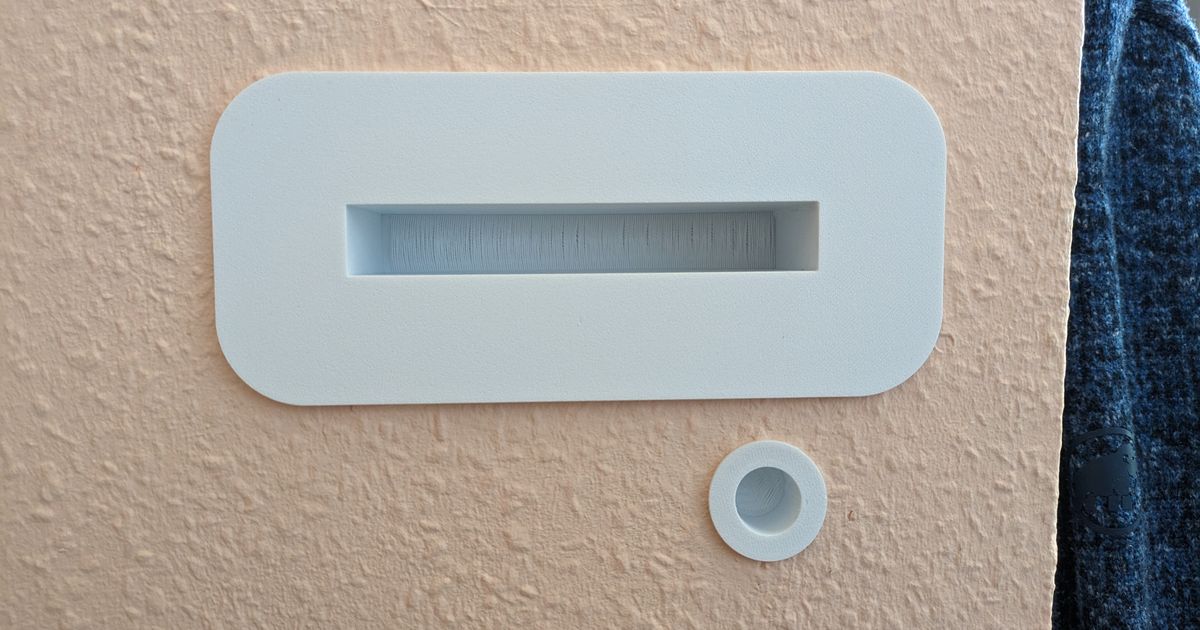 Door handle hole cover by Mabux Download free STL model