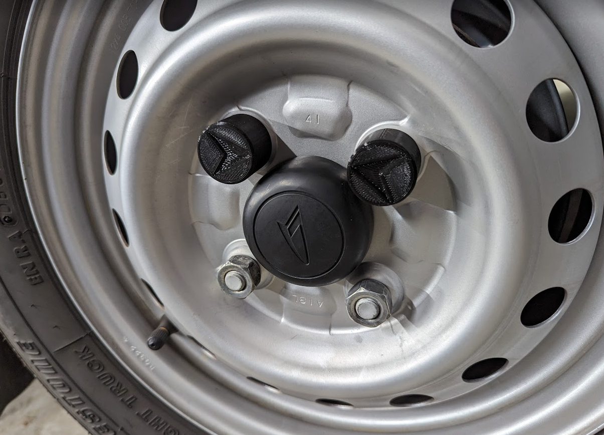 Wheel nut dust cap with direction indicator by b8trez Download free