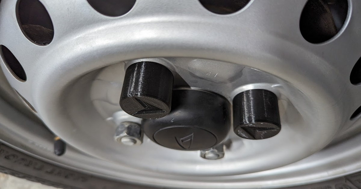 Wheel nut dust cap with direction indicator by b8trez Download free