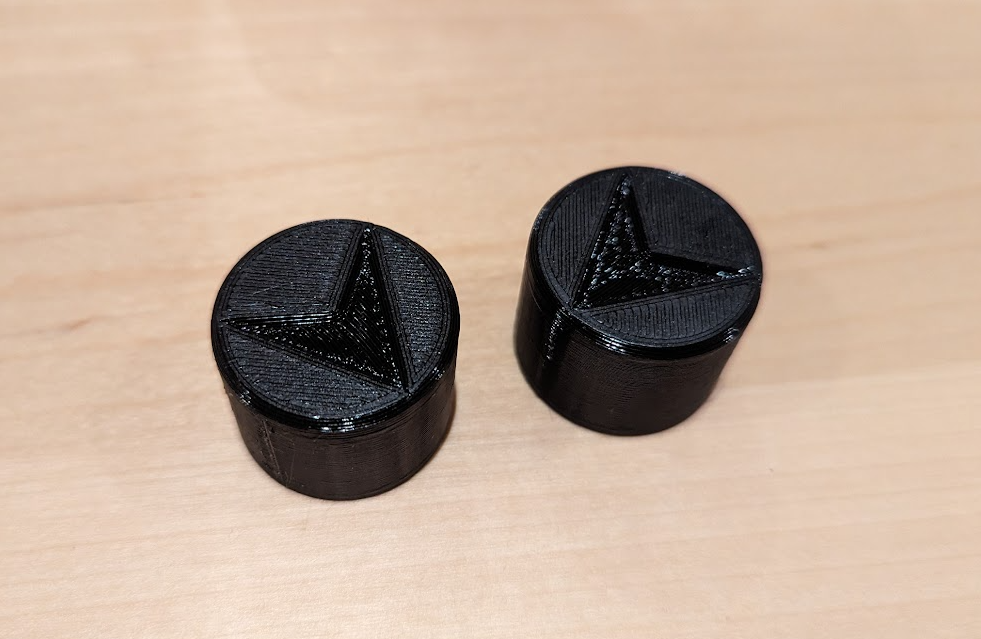 Wheel nut dust cap with direction indicator by b8trez Download free