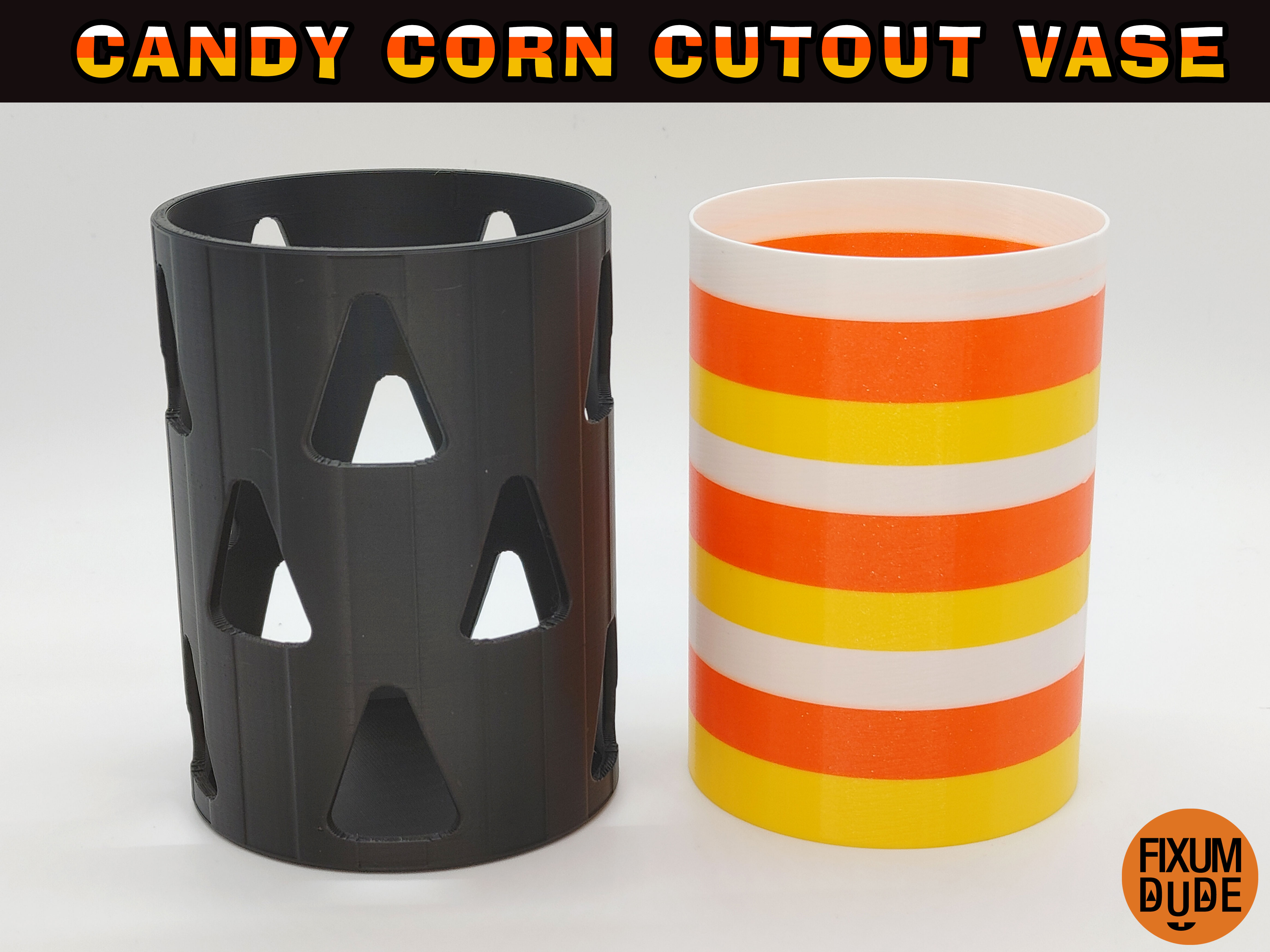 Miniatura 3 do modelo 3D Candy Corn Cutout Vase with Insert