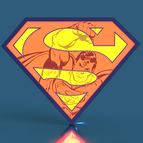 Superman lamp by BrightBox | Printables Store