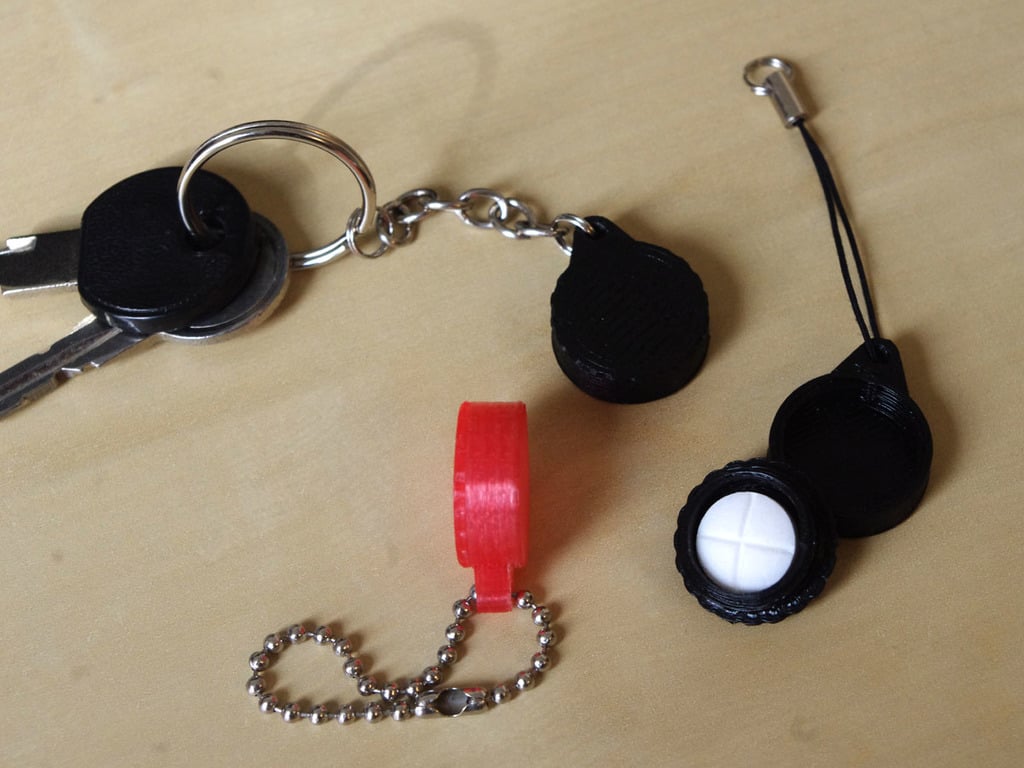 Large Key Ring Pill Box