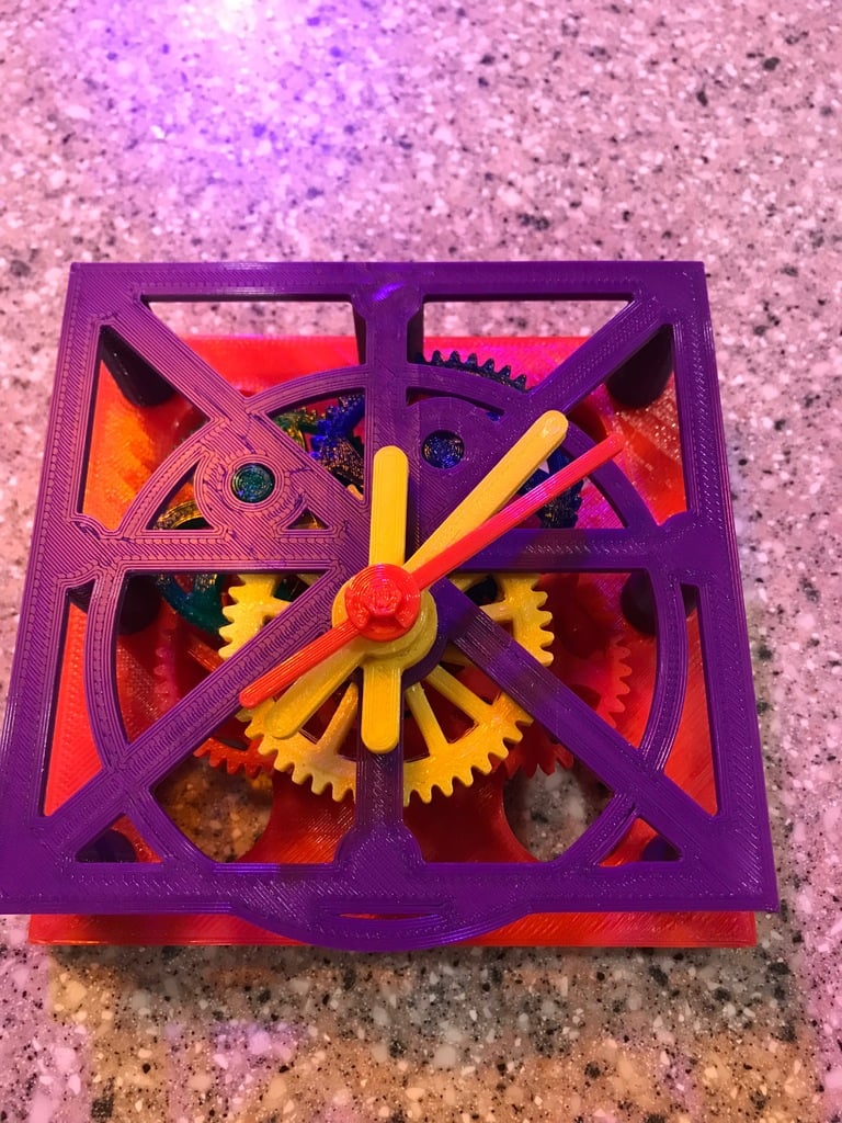 FiveAxle Stepper Motor Clock by Eebel Download free STL model