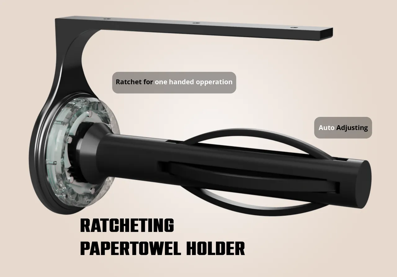 Ratcheting paper towel holder by Ian-__