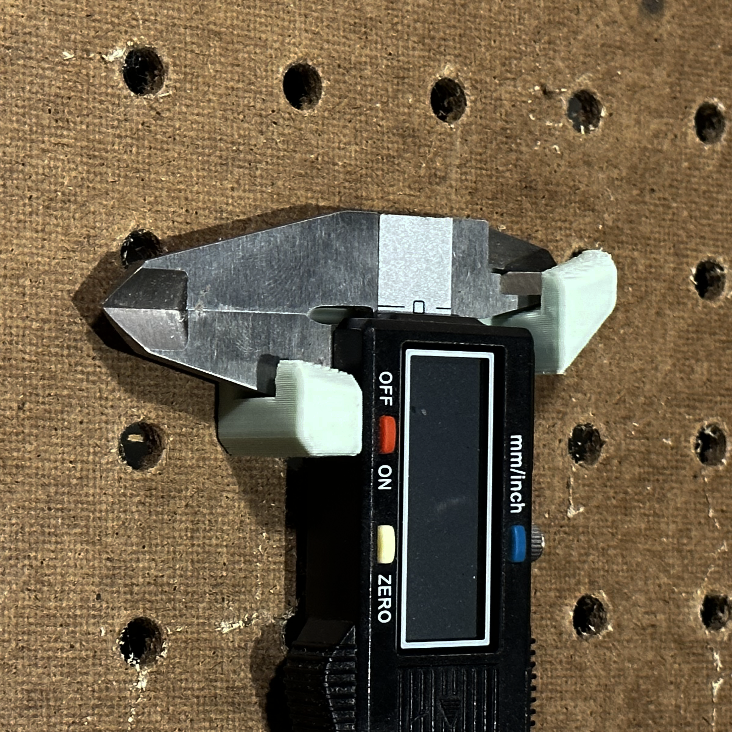 Peg Board Caliper Tool Storage