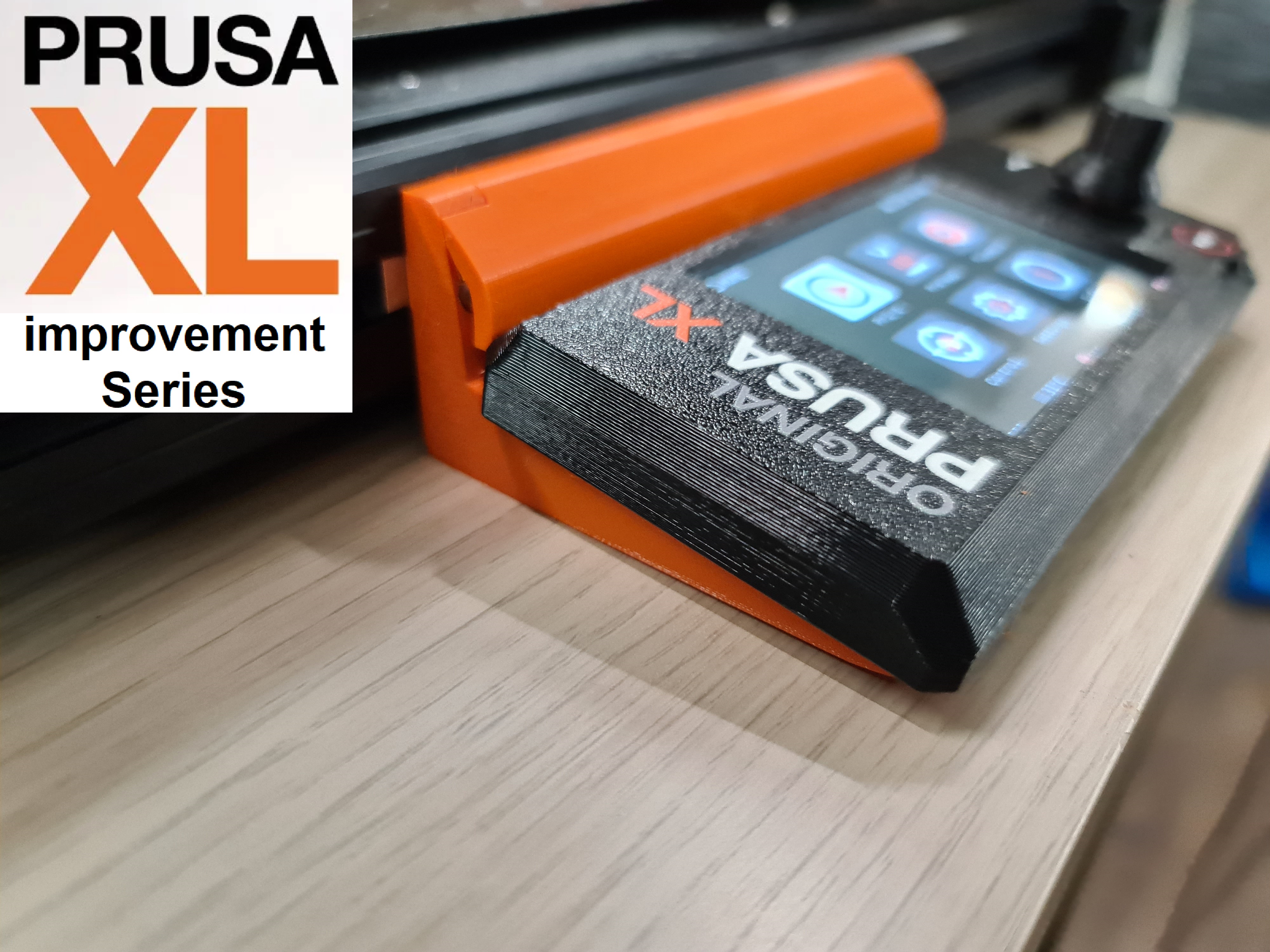 Prusa XL series: Flat LCD mount to enable enclosure doors