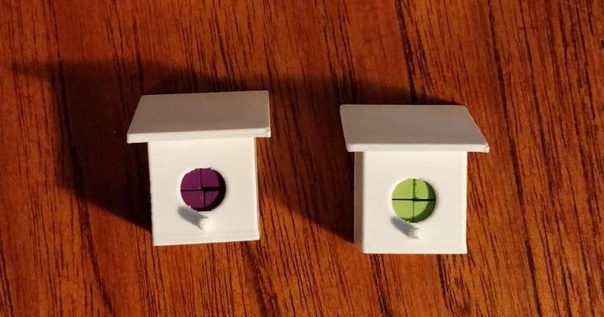 Wingspan birdhouses for action cubes by Pellebeck Download free STL