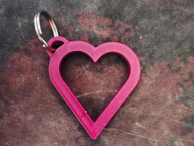Heart keychain (srdce klíčenka)