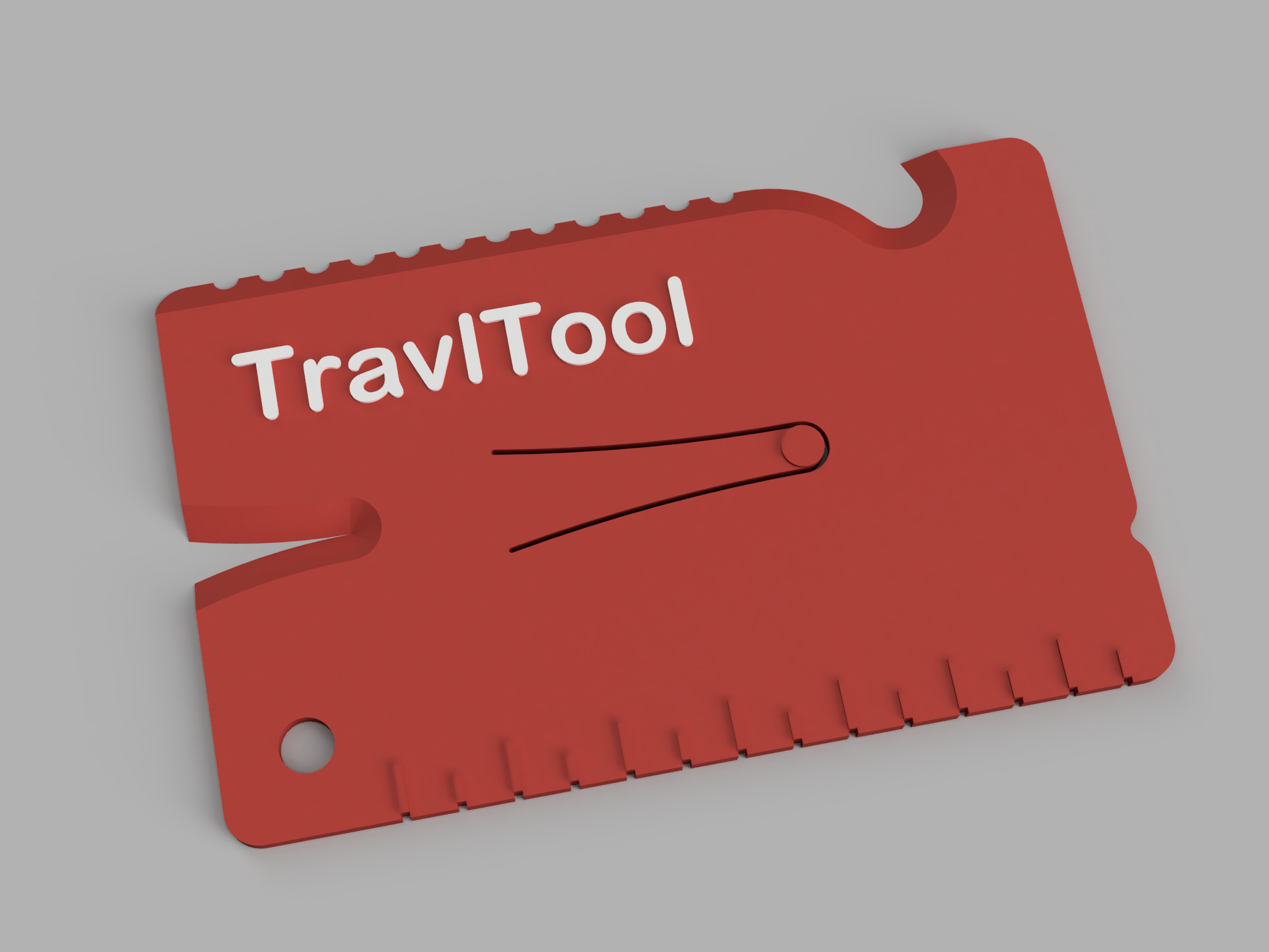 TravlTool credit card sized multi purpose tool for travel by Prntmkr