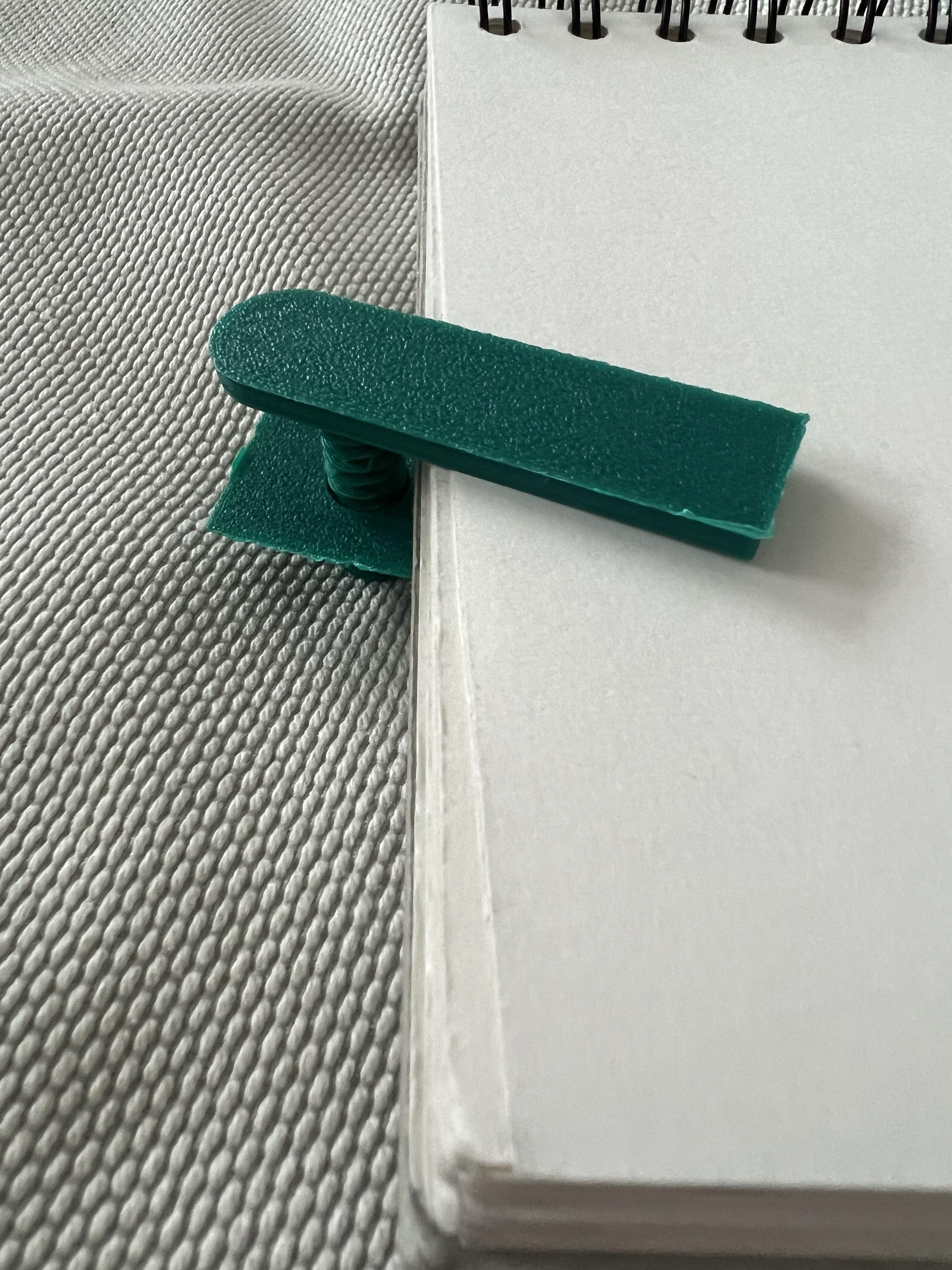 Ruler with attachment for sketchbooks by Jens Download free STL model