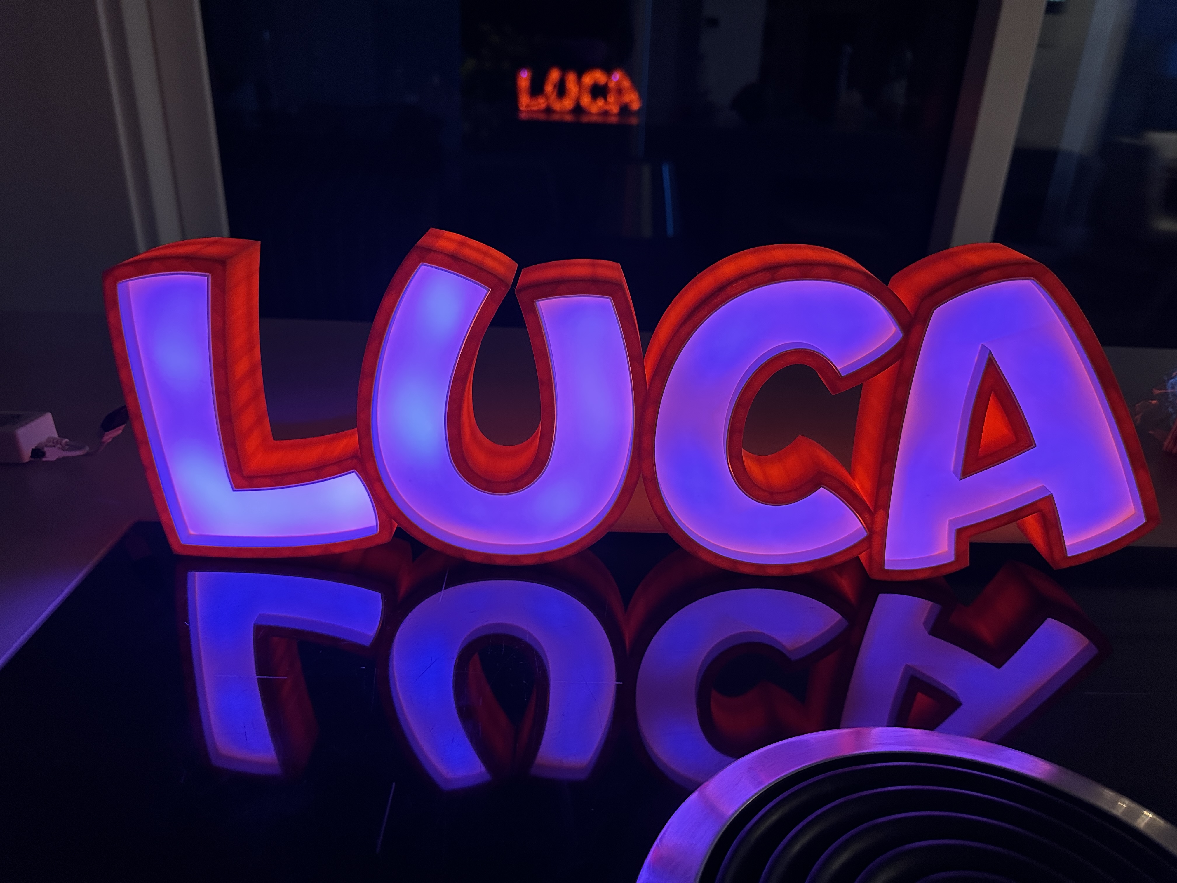 LUCA LED- Namenslampe (Name lamp) by Tomsen | Download free STL model ...