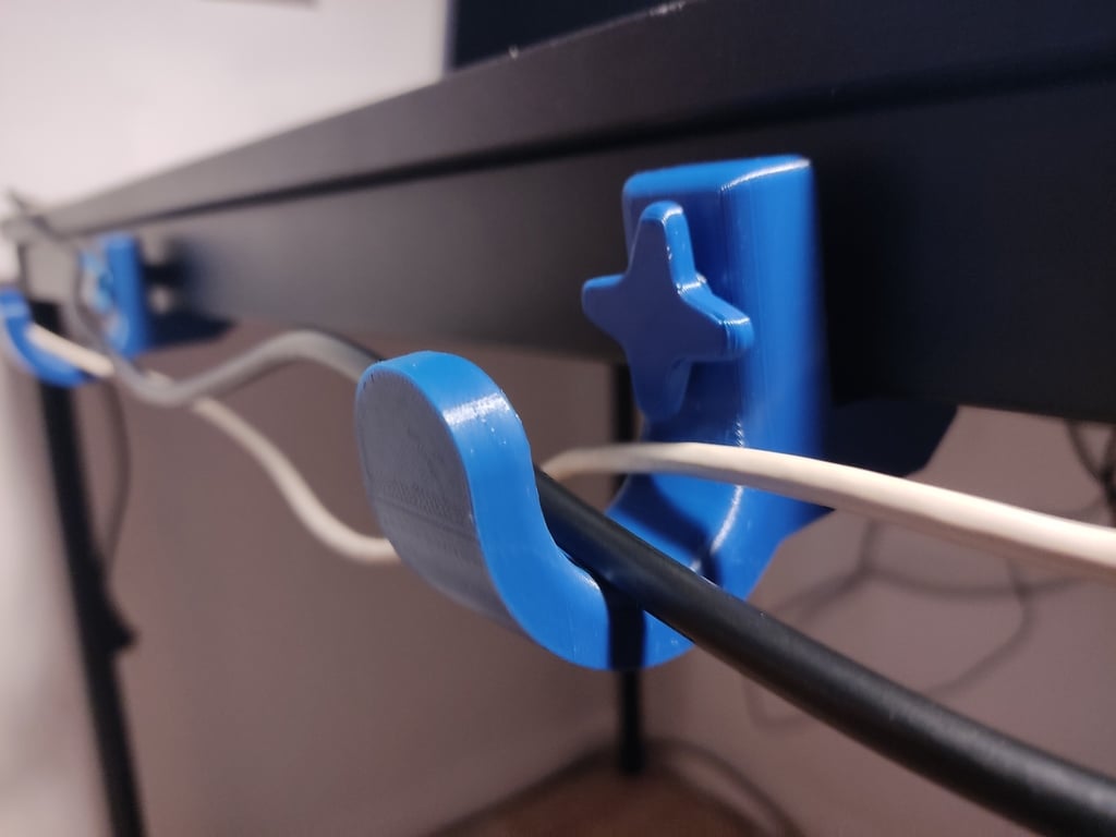 Desk Cable Organizer Hook - 3D Printed 