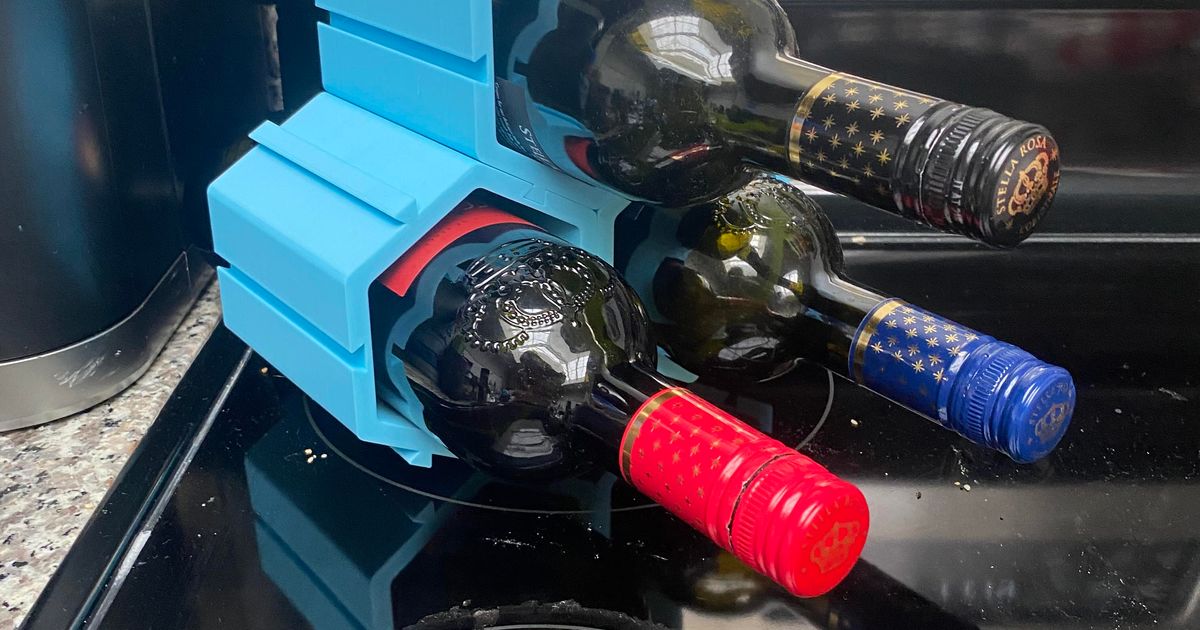 Modular Wine Rack by Fulton3415 Download free STL model