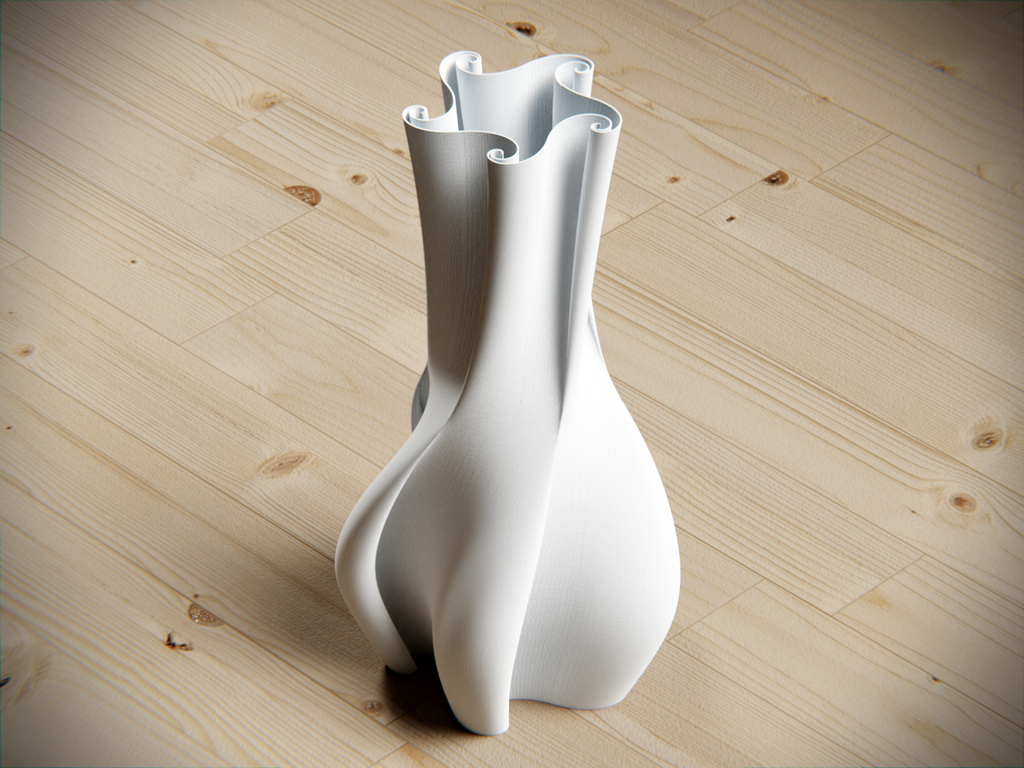 Miniatura 2 do modelo 3D Spiraling vase