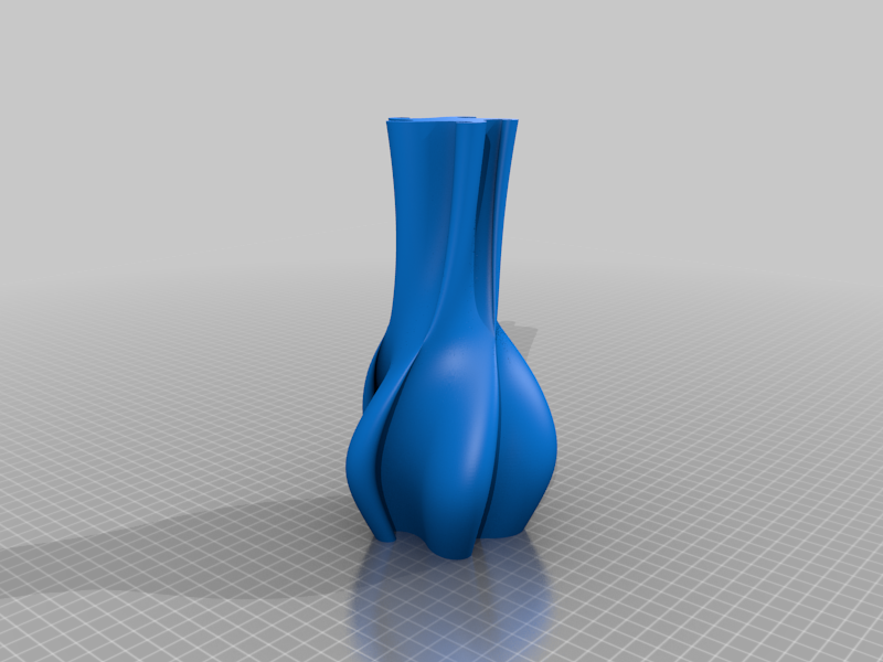 Miniatura 4 do modelo 3D Spiraling vase