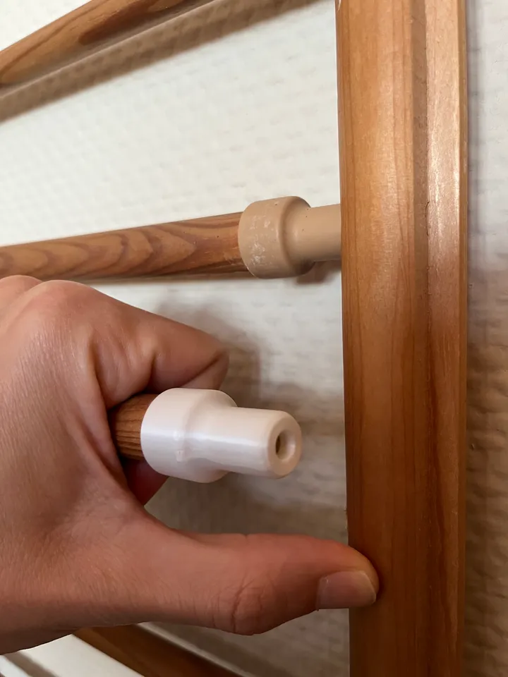 Replacement for children bed safety rail pole head by Michal Svoboda