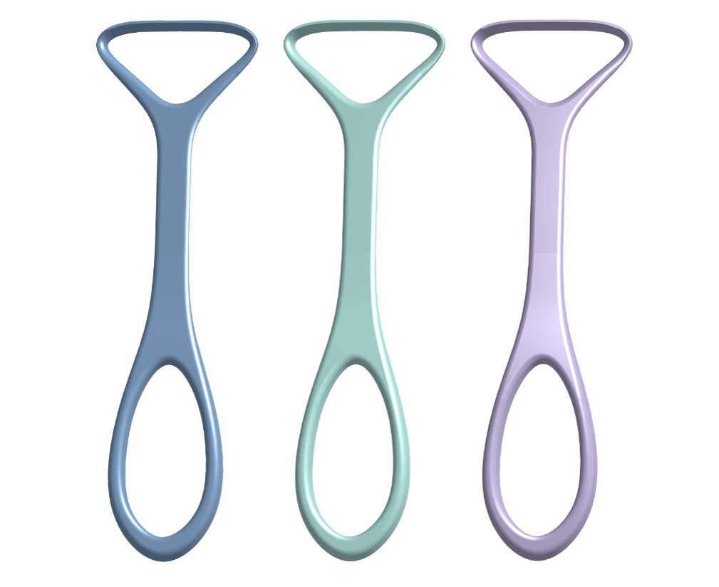 Travel tongue scraper