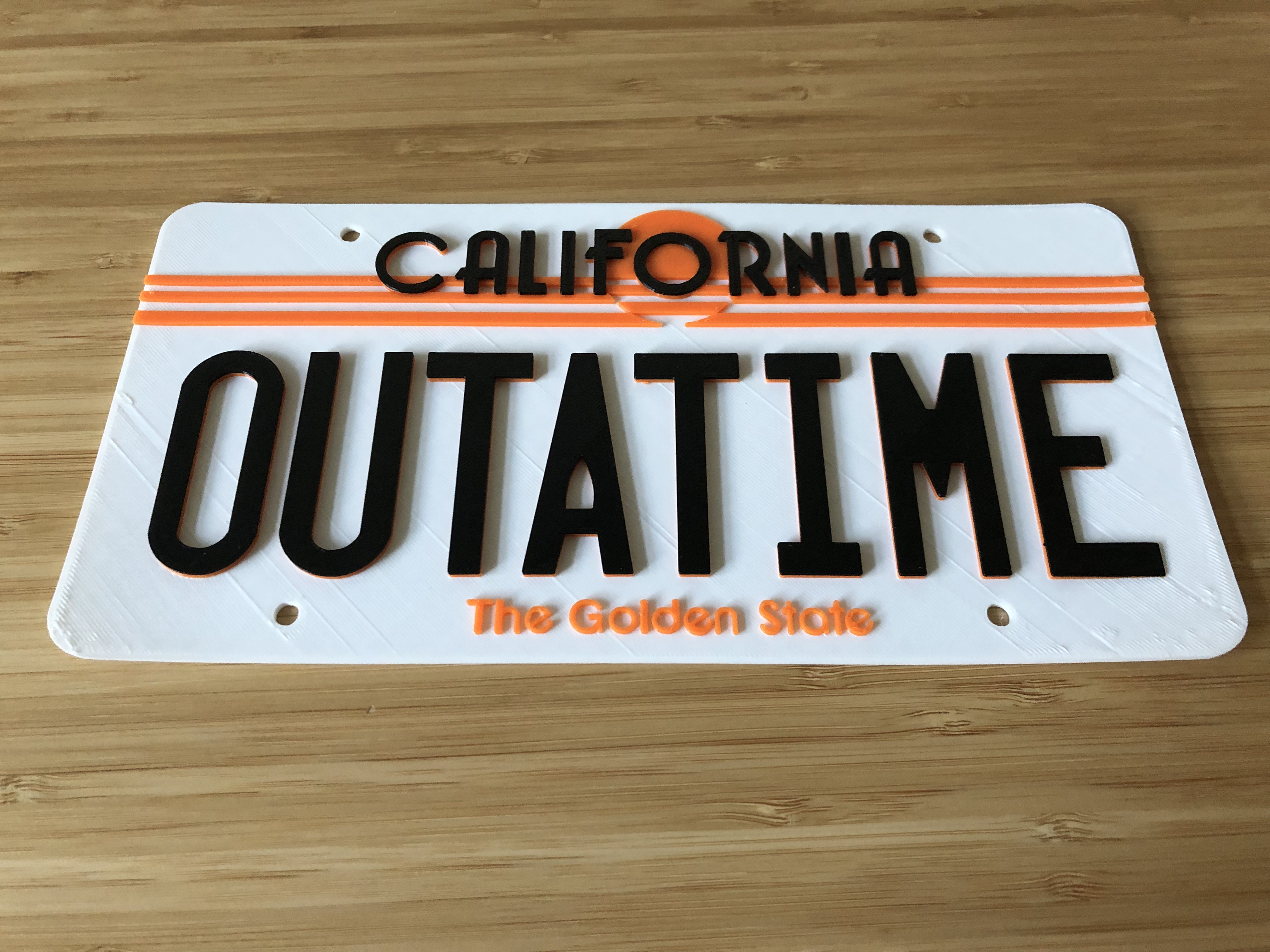 "Back to the Future" license plate