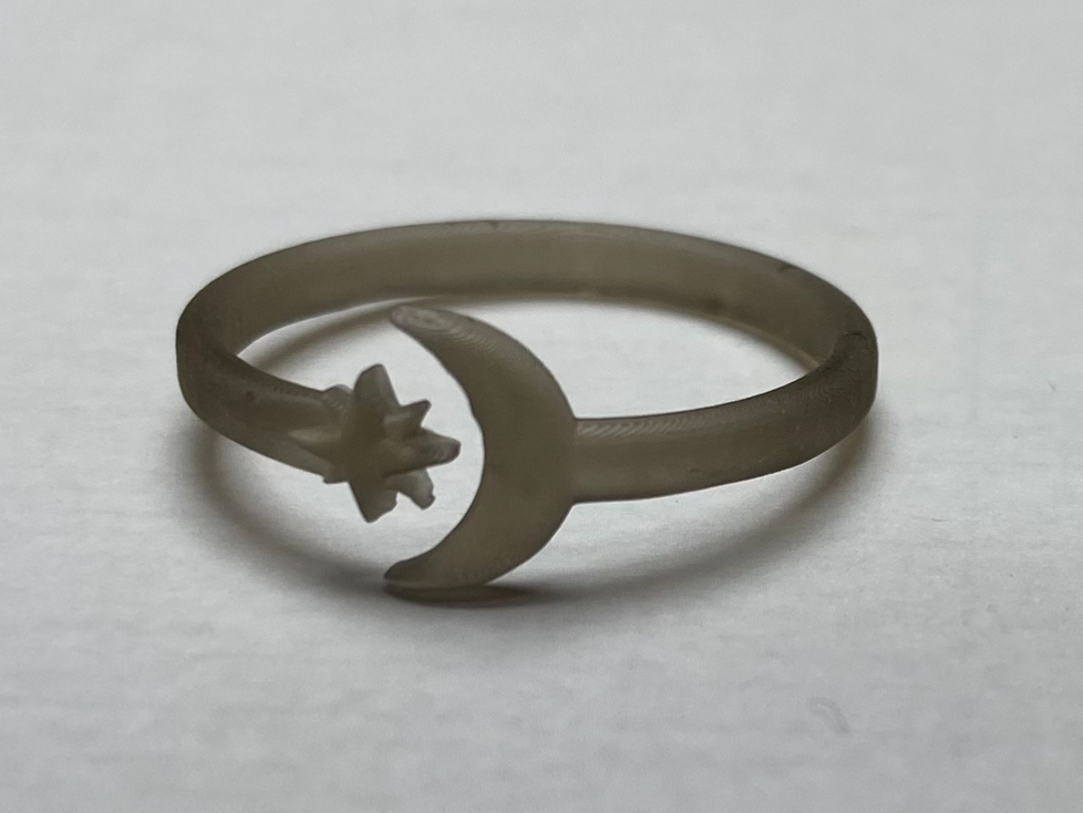 Miniatura 3 do modelo 3D Moon and Star Ring