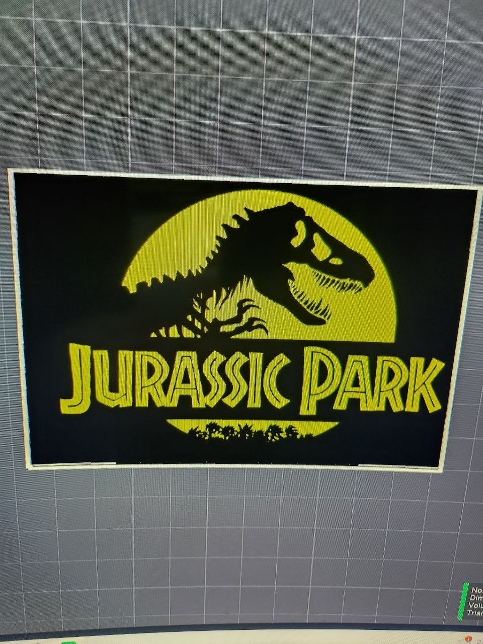 Jurassic Park logo dual color by AndreaCav | Download free STL model ...