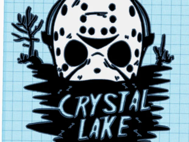 FRIDAY THE 13TH CAMP CRYSTAL LAKE WALL ART