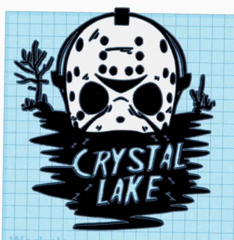 FRIDAY THE 13TH CAMP CRYSTAL LAKE WALL ART