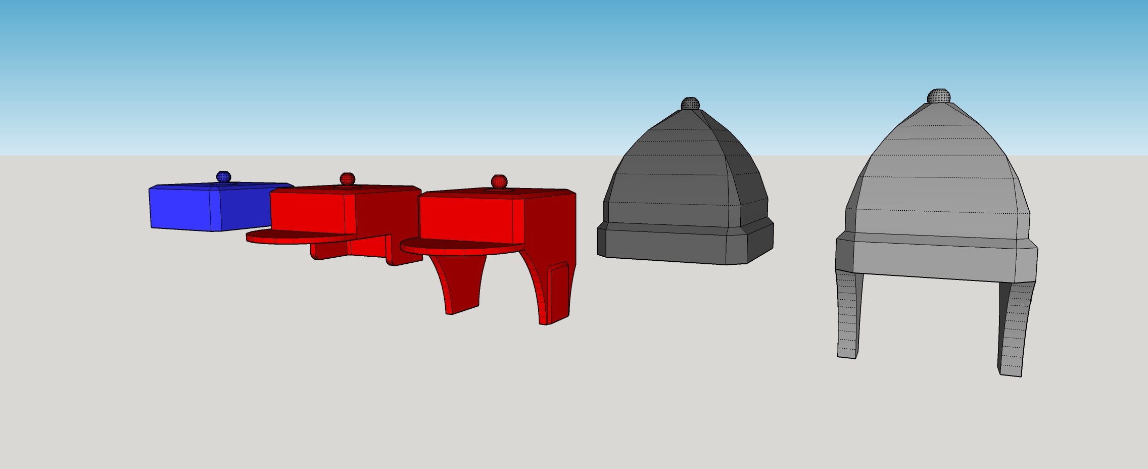 Mini 13: Head Gear Set 2 - Cold Weather Caps