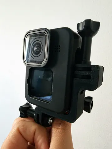 Vertical GoPro mount with silicon case