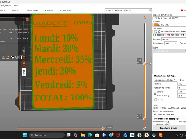 Plaque productivité
