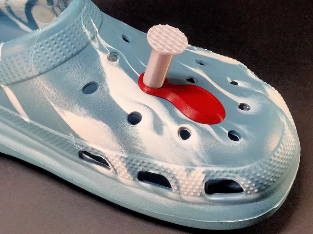 Nail in Crocs