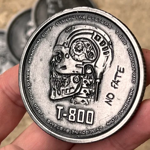 Terminator T-800 memorial coin