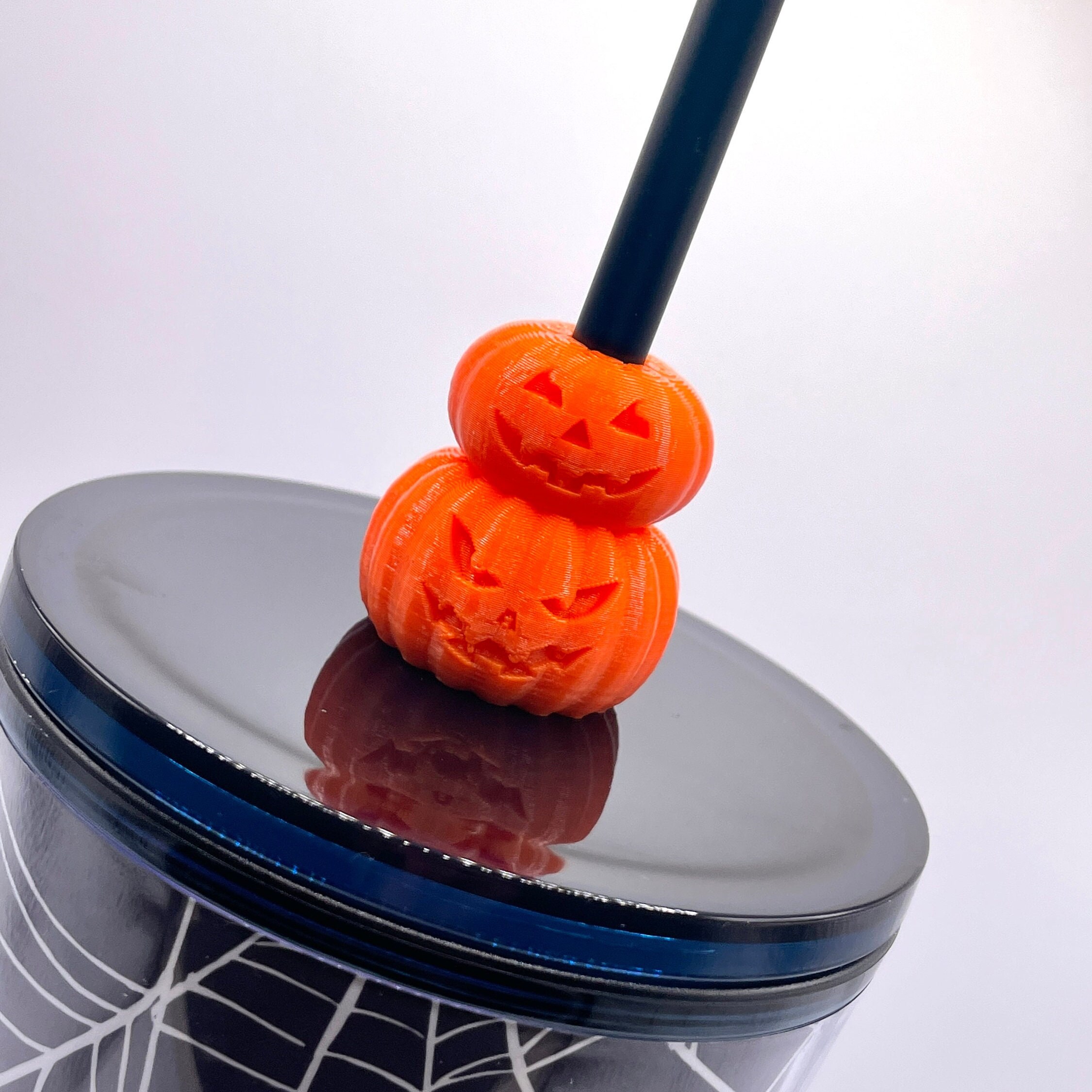 Halloween Straw Toppers STL File for 3D Printing.