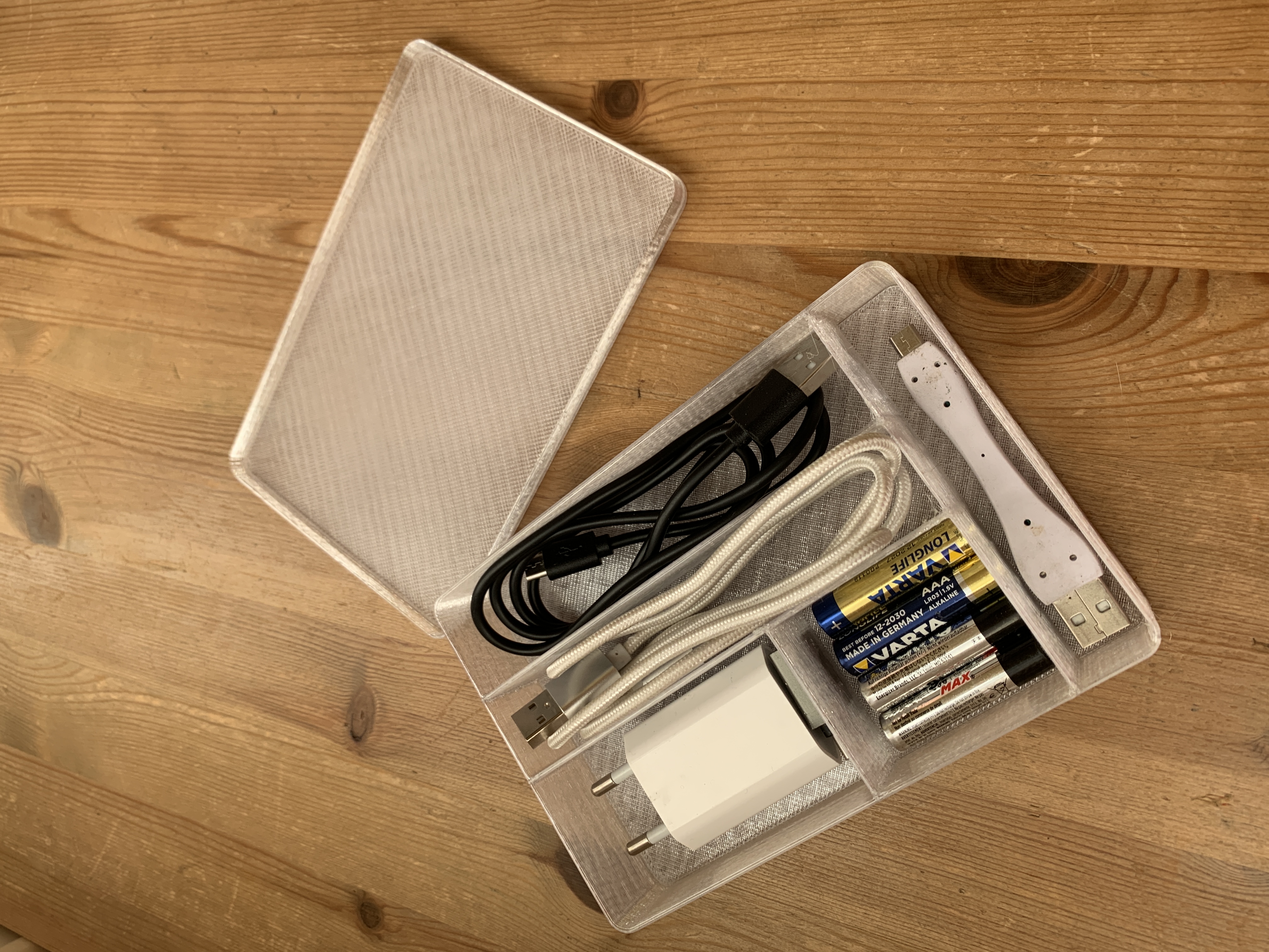 Little box for cables while traveling...or anything else really