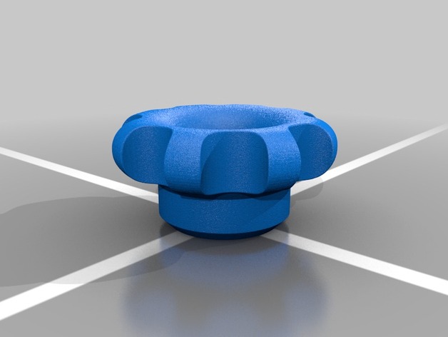 Crock pot lid knob with internal hex nut